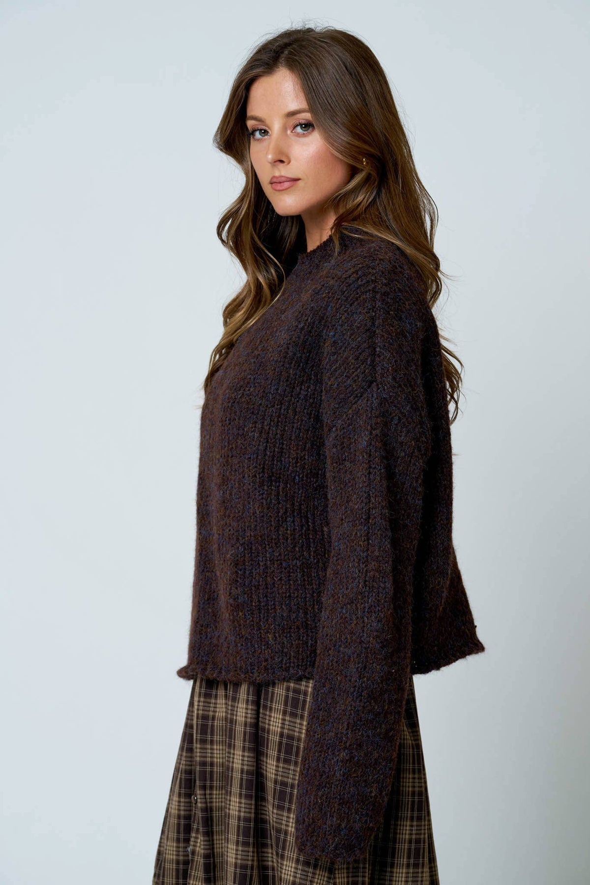Sienna Knit Sweater / Brown