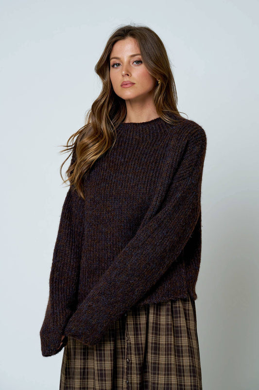 Sienna Knit Sweater / Brown