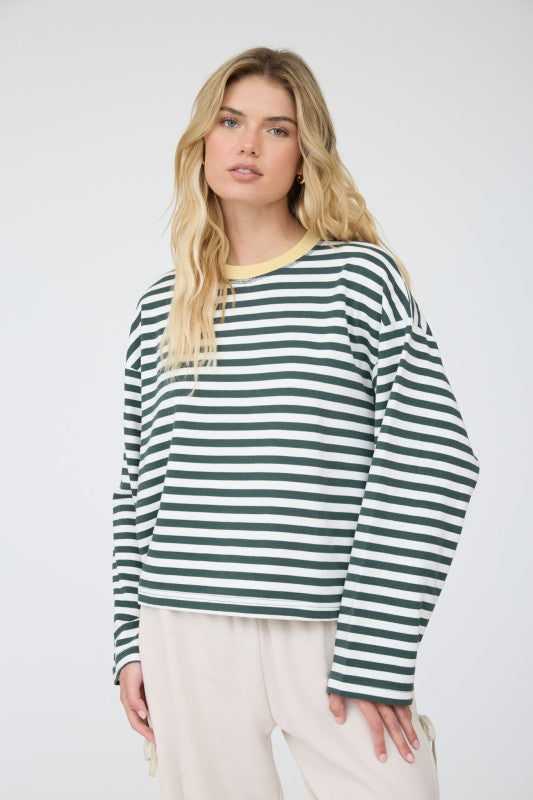Tailgate Long Sleeve / Green & Yellow