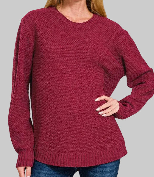 Sloane Sweater / Cabernet